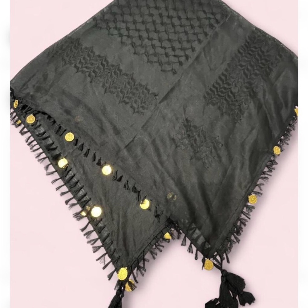 Exclusive Scarf with Gold Coins